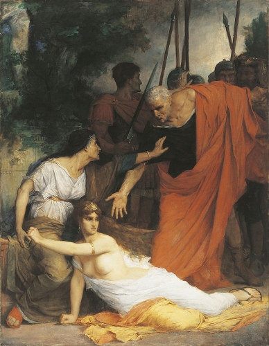 Jacques François Fernand Lematte, La mort de Messaline, 1870, Paris, Ecole Nationale Supérieure des Beaux-Arts.JPG